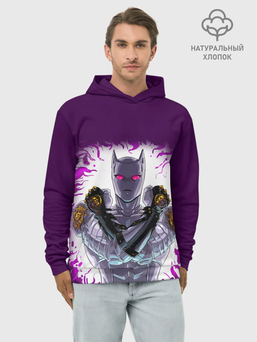 Худи мужской база хлопок / JJBA Killer Queen