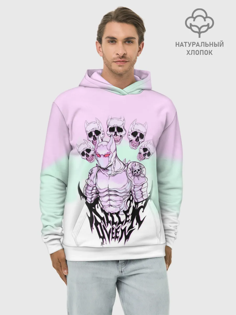 Худи мужской база хлопок / KILLER QUEEN 5 черепов