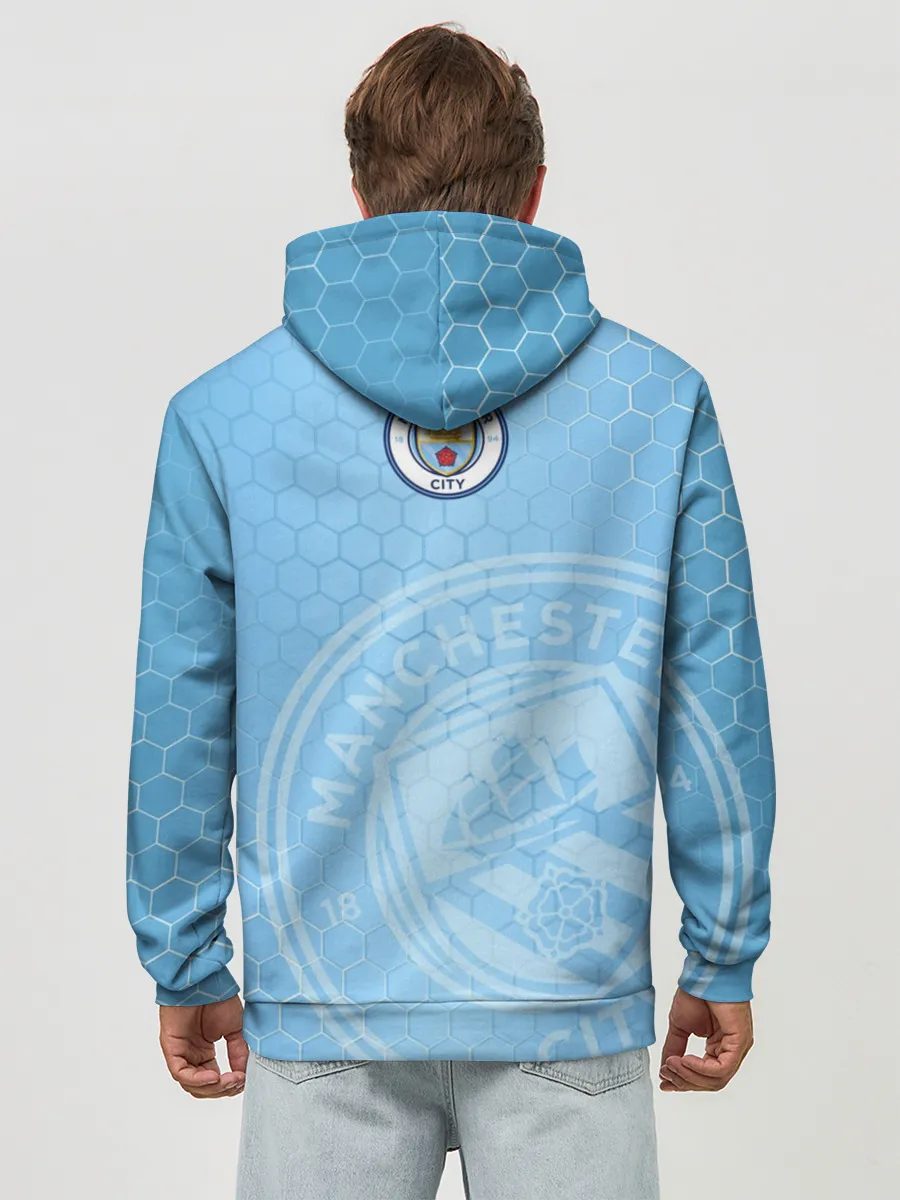 Худи мужской база хлопок / Манчестер Сити