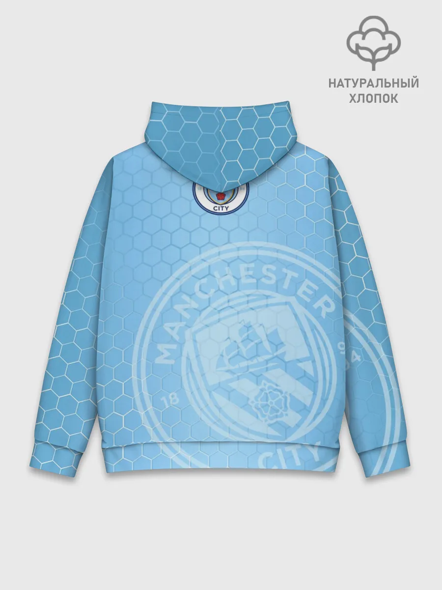 Худи мужской база хлопок / Манчестер Сити