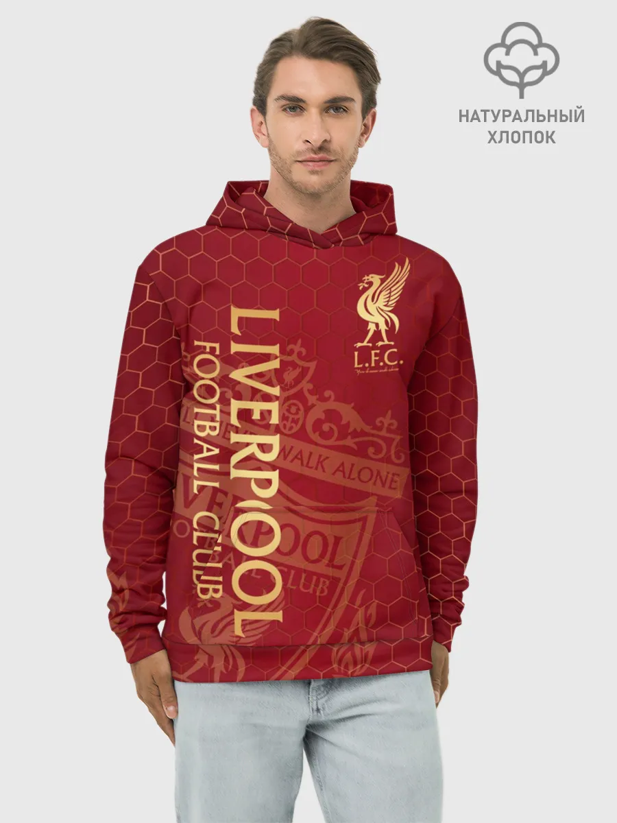 Худи мужской база хлопок / Ливерпуль