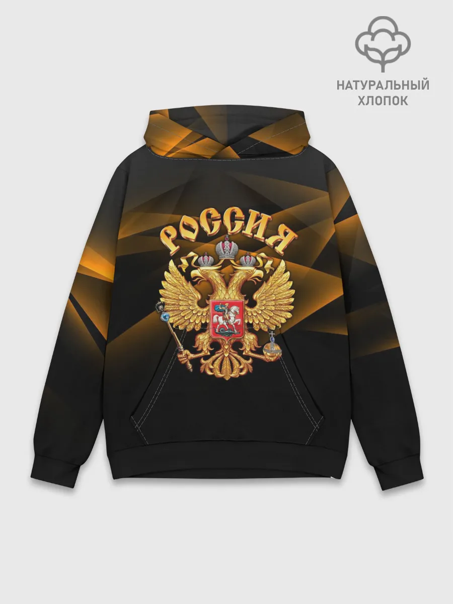 Худи мужской база хлопок / Золотой герб