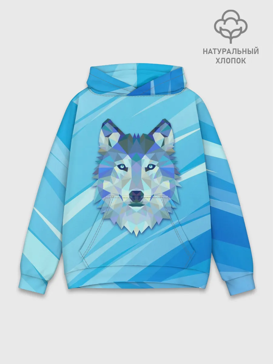 Худи мужской база хлопок / Холодный волк