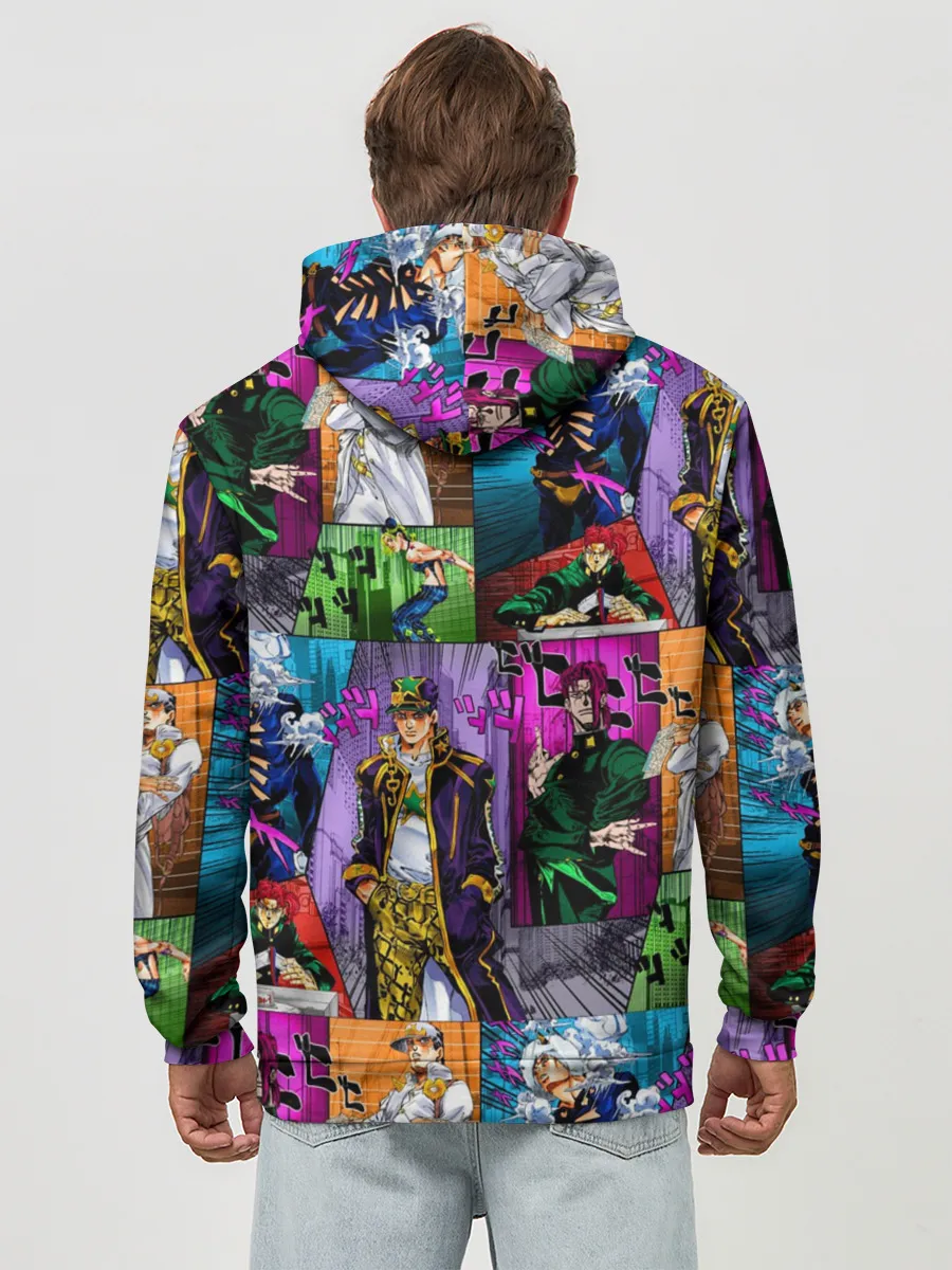 Худи мужской база хлопок / Джоджо все герои