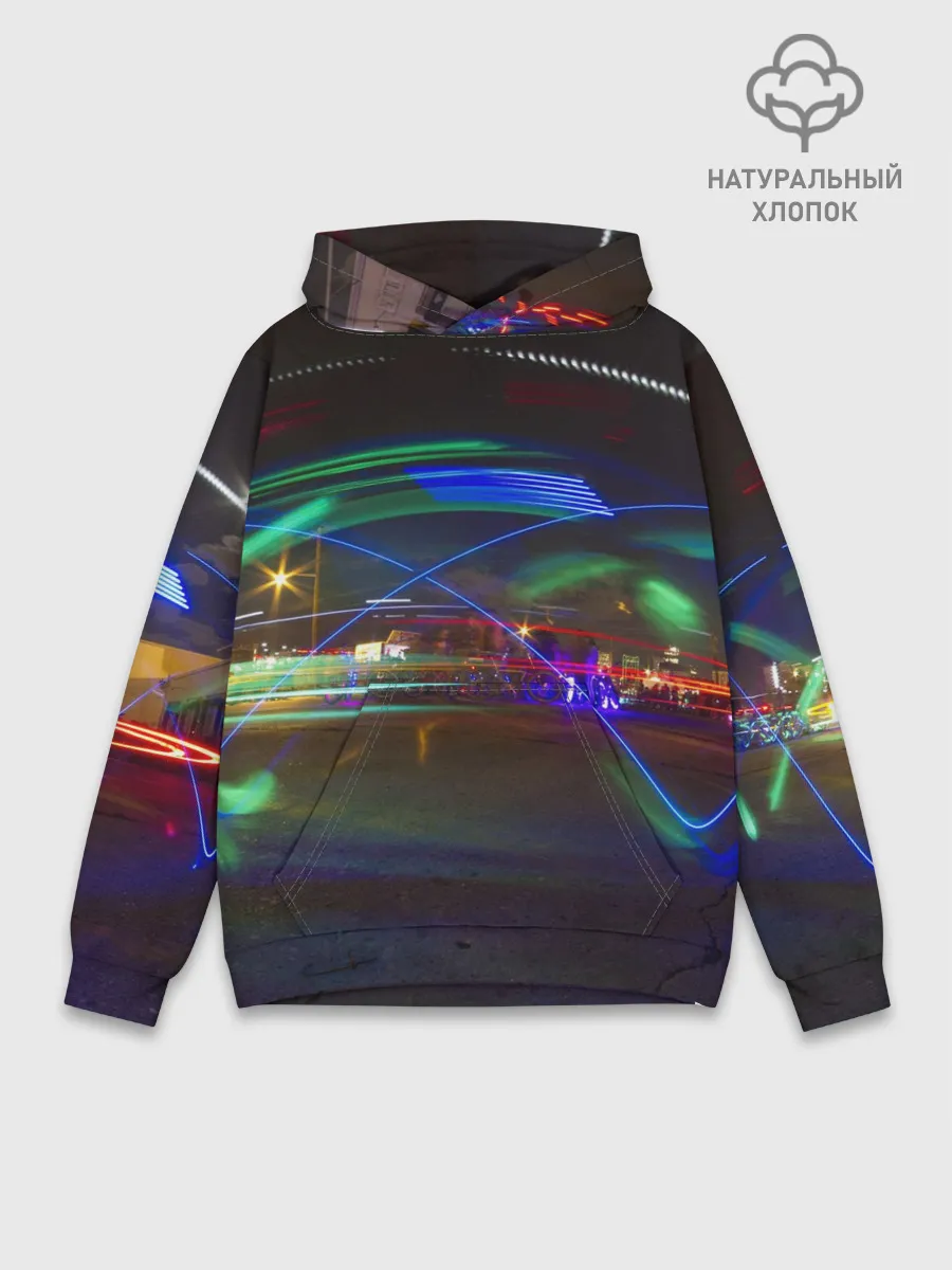 Худи мужской база хлопок / Neon