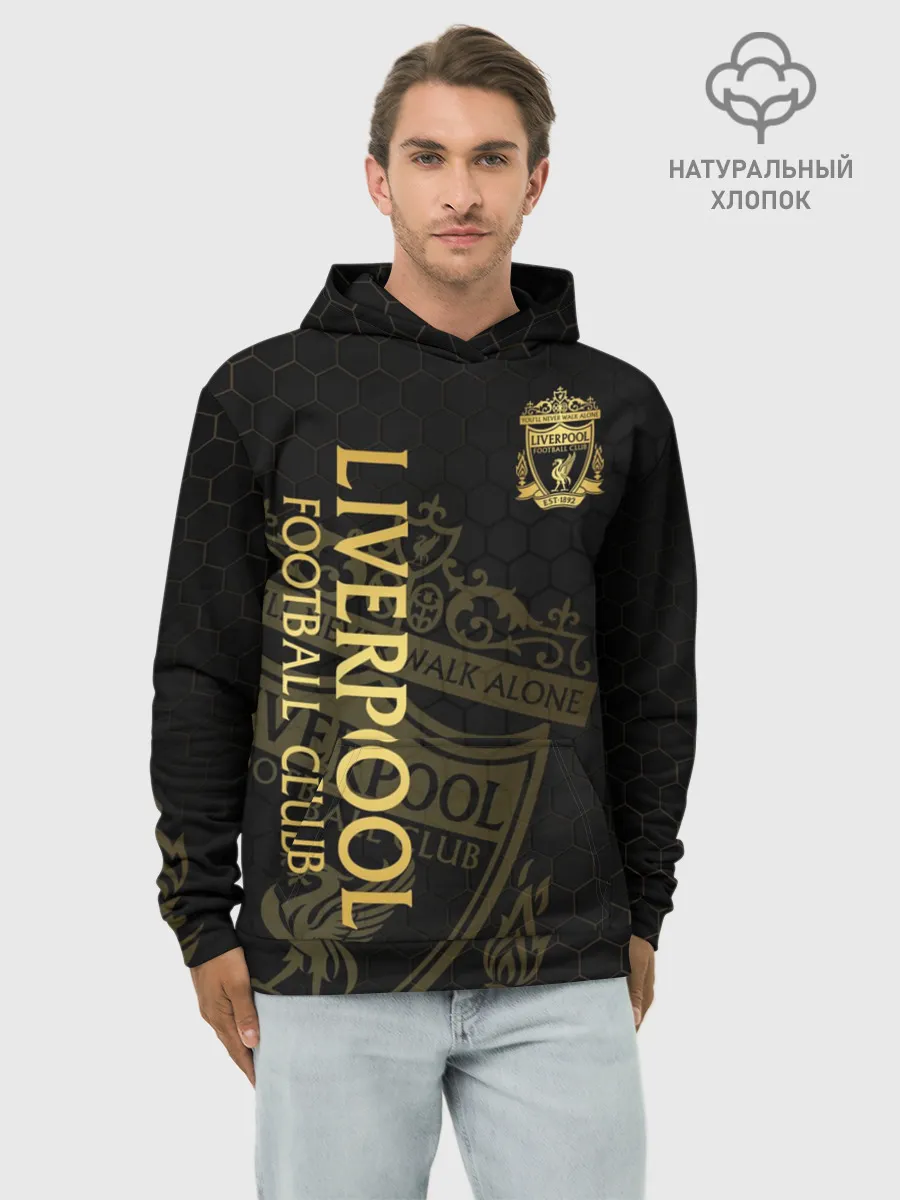 Худи мужской база хлопок / Ливерпуль