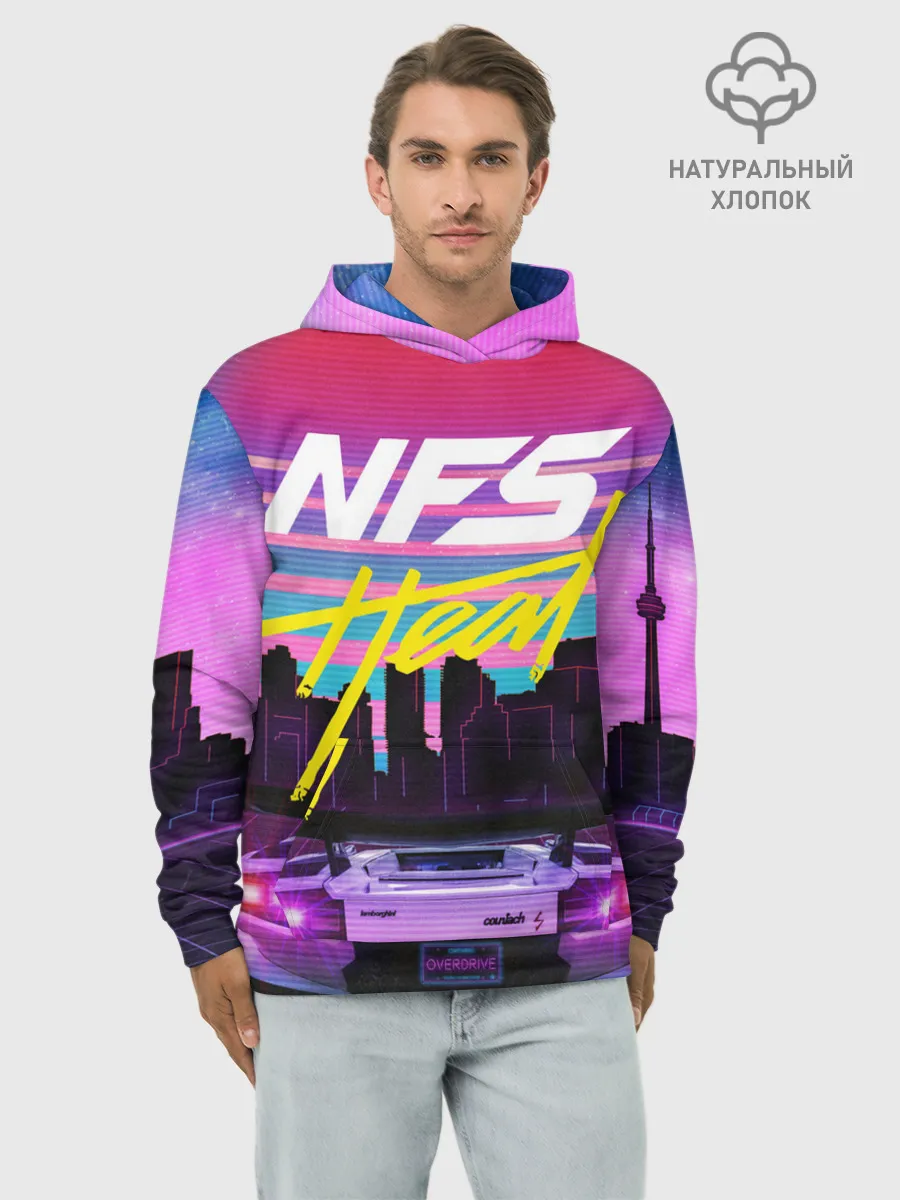 Худи мужской база хлопок / Need For Speed Heat
