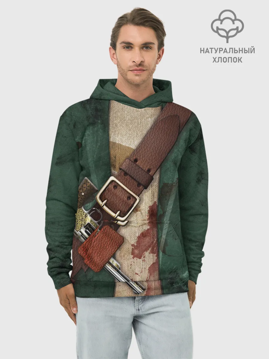 Худи мужской база хлопок / Пират