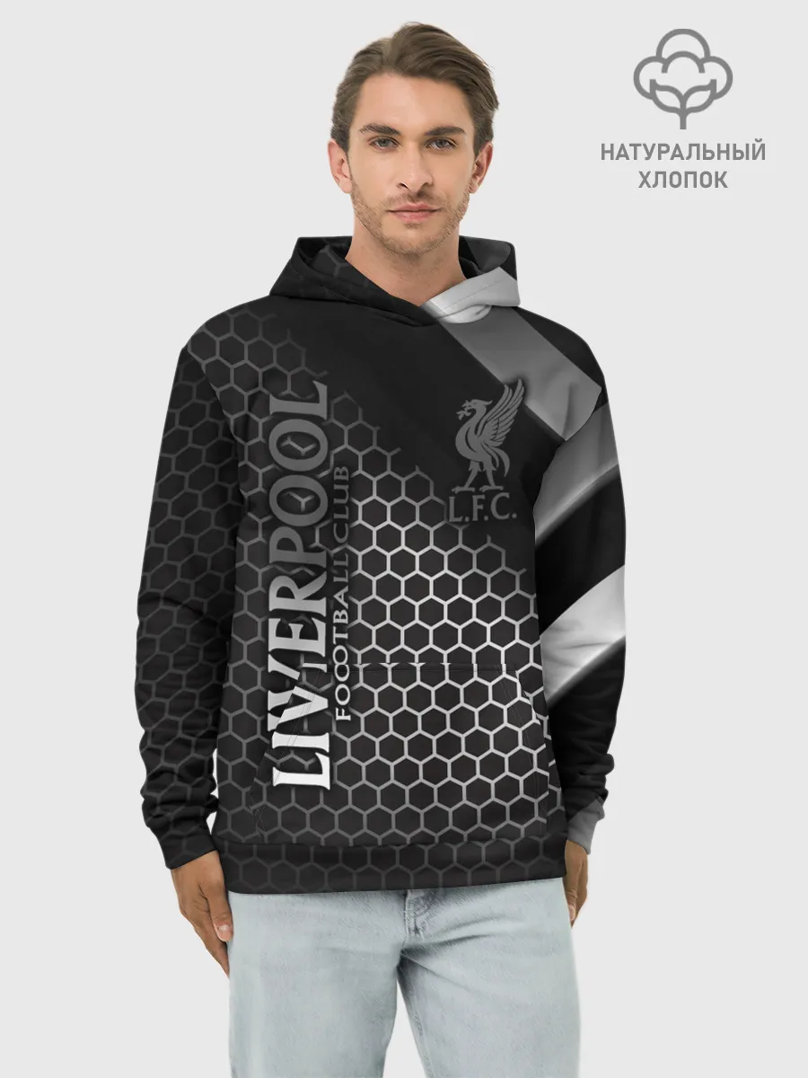 Худи мужской база хлопок / LIVERPOOL F.C. | ЛИВЕРПУЛЬ