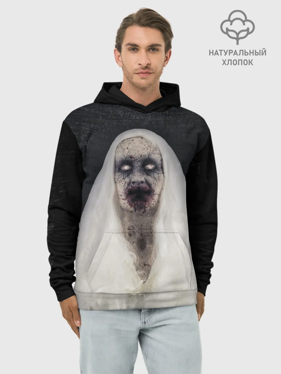 Худи мужской база хлопок / Страшный призрак