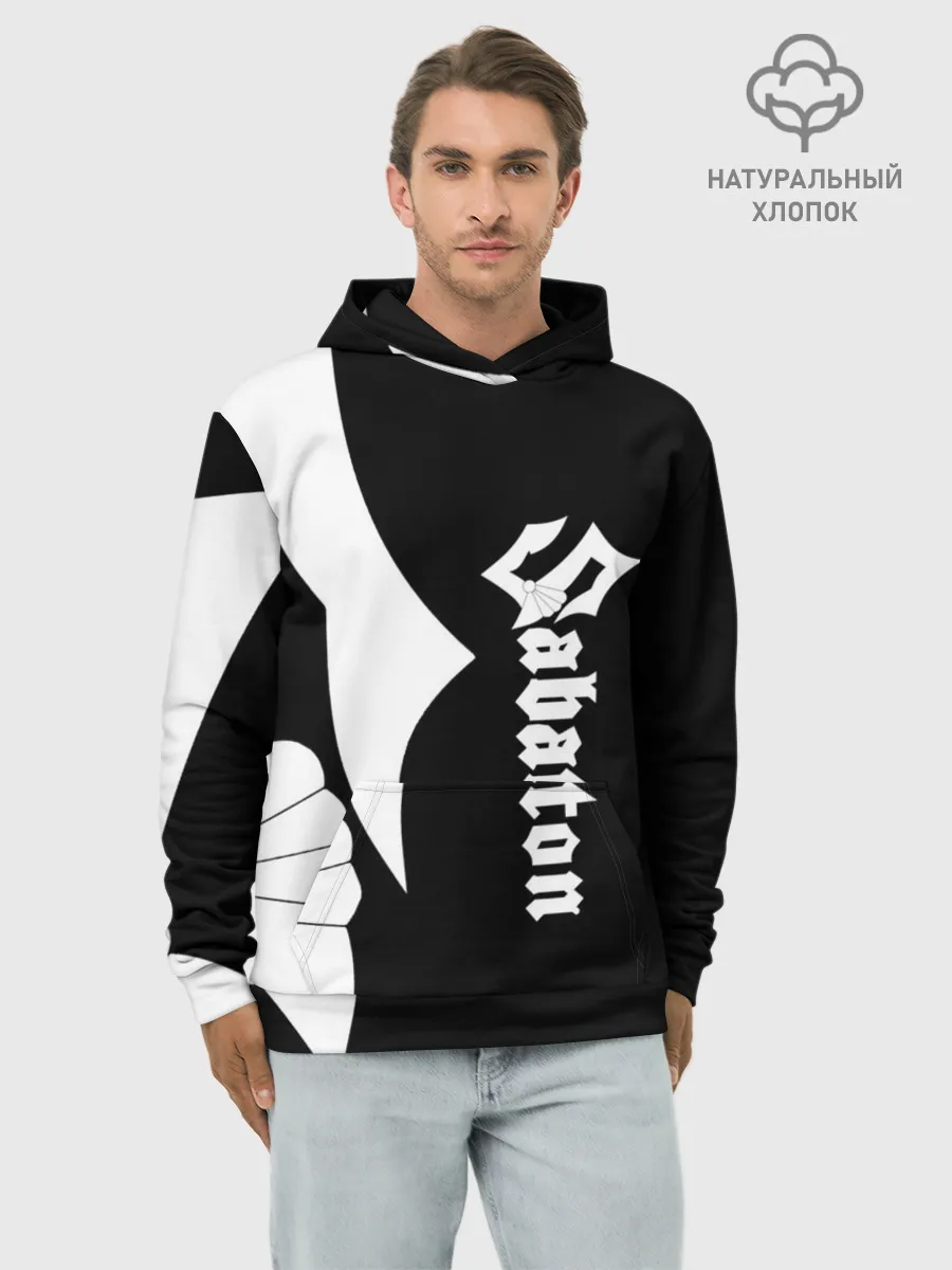 Худи мужской база хлопок / Sabaton