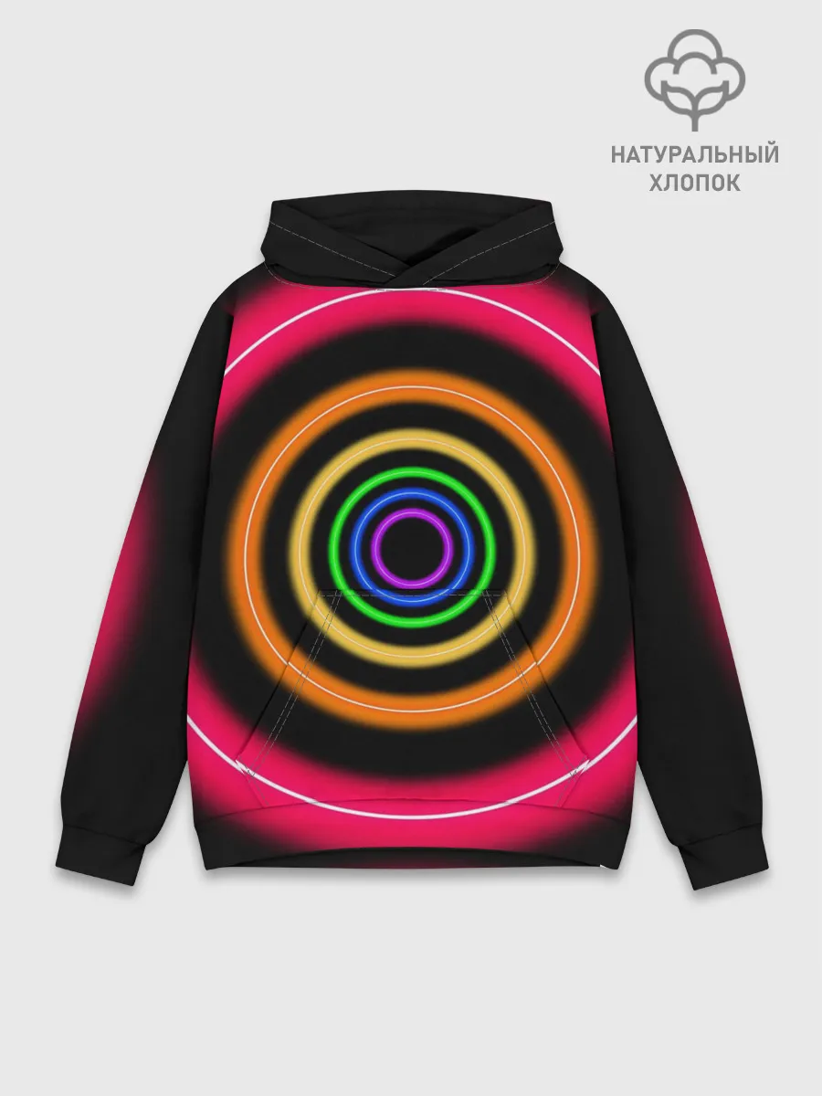 Худи мужской база хлопок / Neon