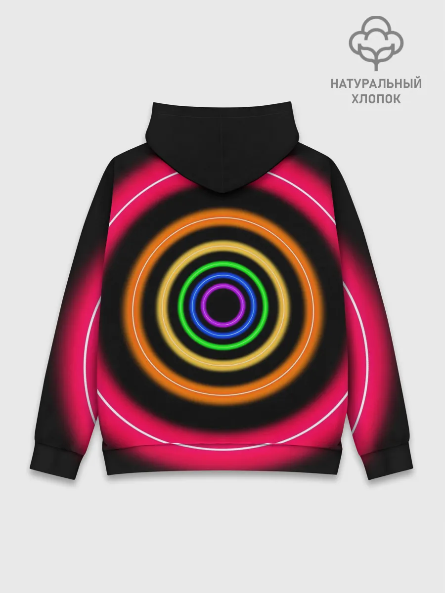 Худи мужской база хлопок / Neon