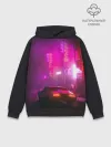 Худи мужской база хлопок / НЕОНОВЫЙ ГОРОД | NEON CITY