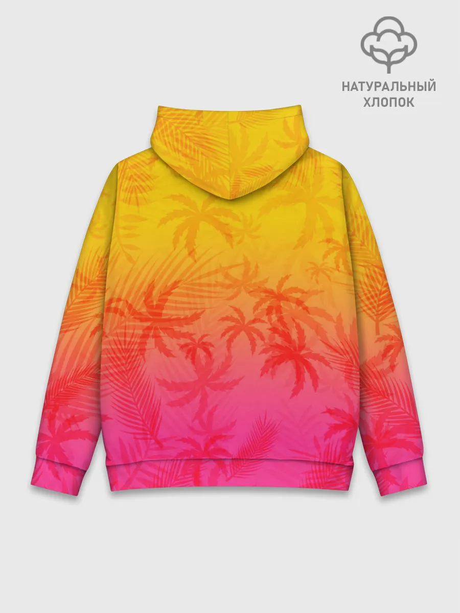Худи мужской база хлопок / РЕТРО ПАЛЬМЫ