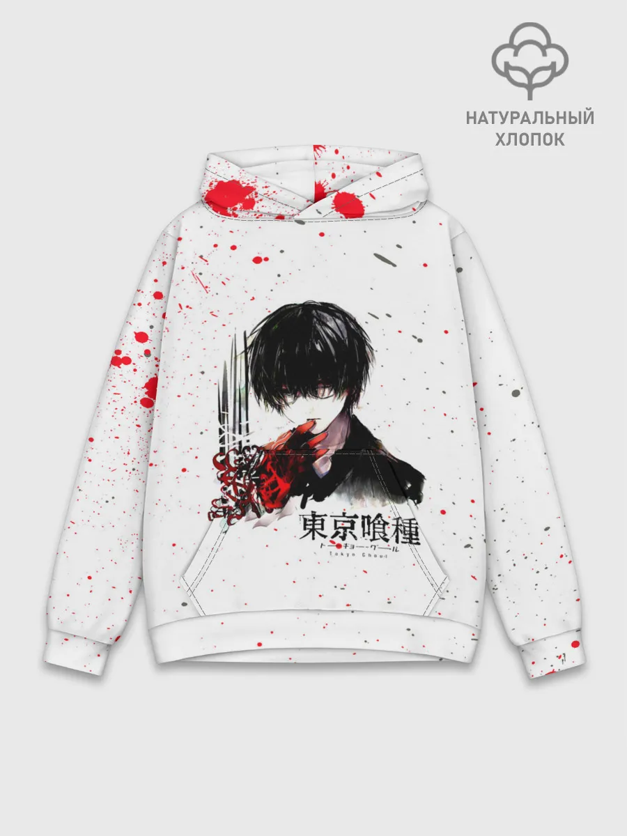 Худи мужской база хлопок / Токийский гуль