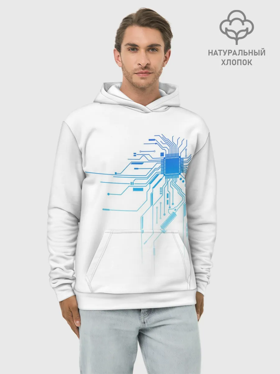 Худи мужской база хлопок / Ice IC