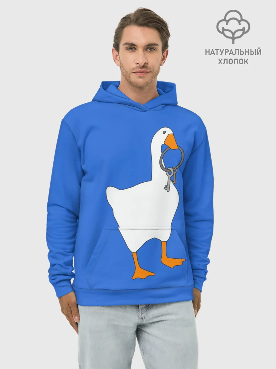 Худи мужской база хлопок / Untitled Goose Game