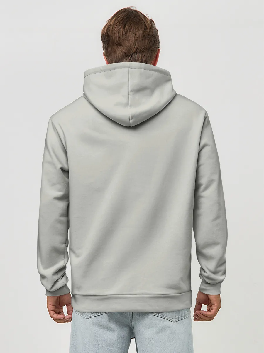 Худи мужской база хлопок / Лиса в наушниках