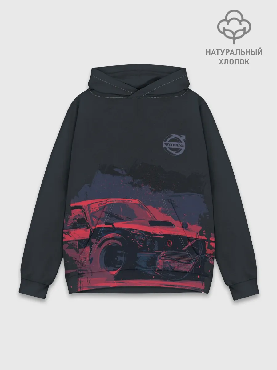 Худи мужской база хлопок / Bosozoku Volvo
