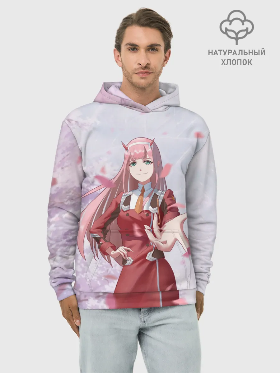 Худи мужской база хлопок / ноль два рука