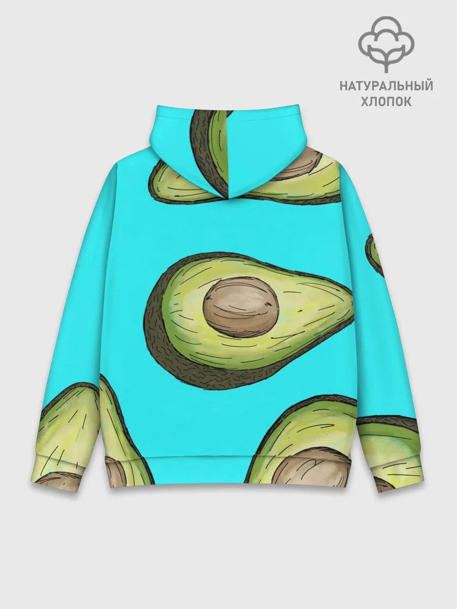 Худи мужской база хлопок / Авокадо