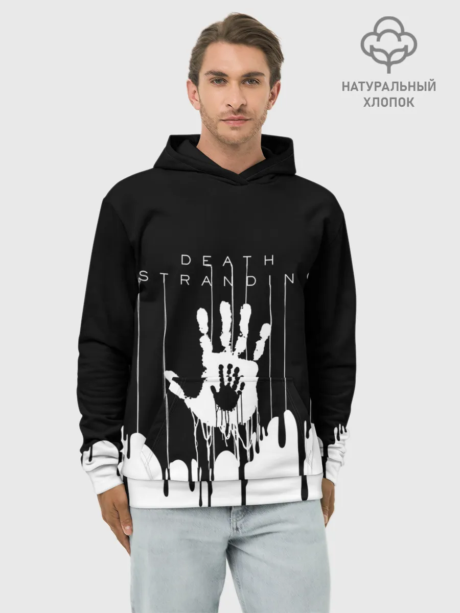 Худи мужской база хлопок / DEATH STRANDING