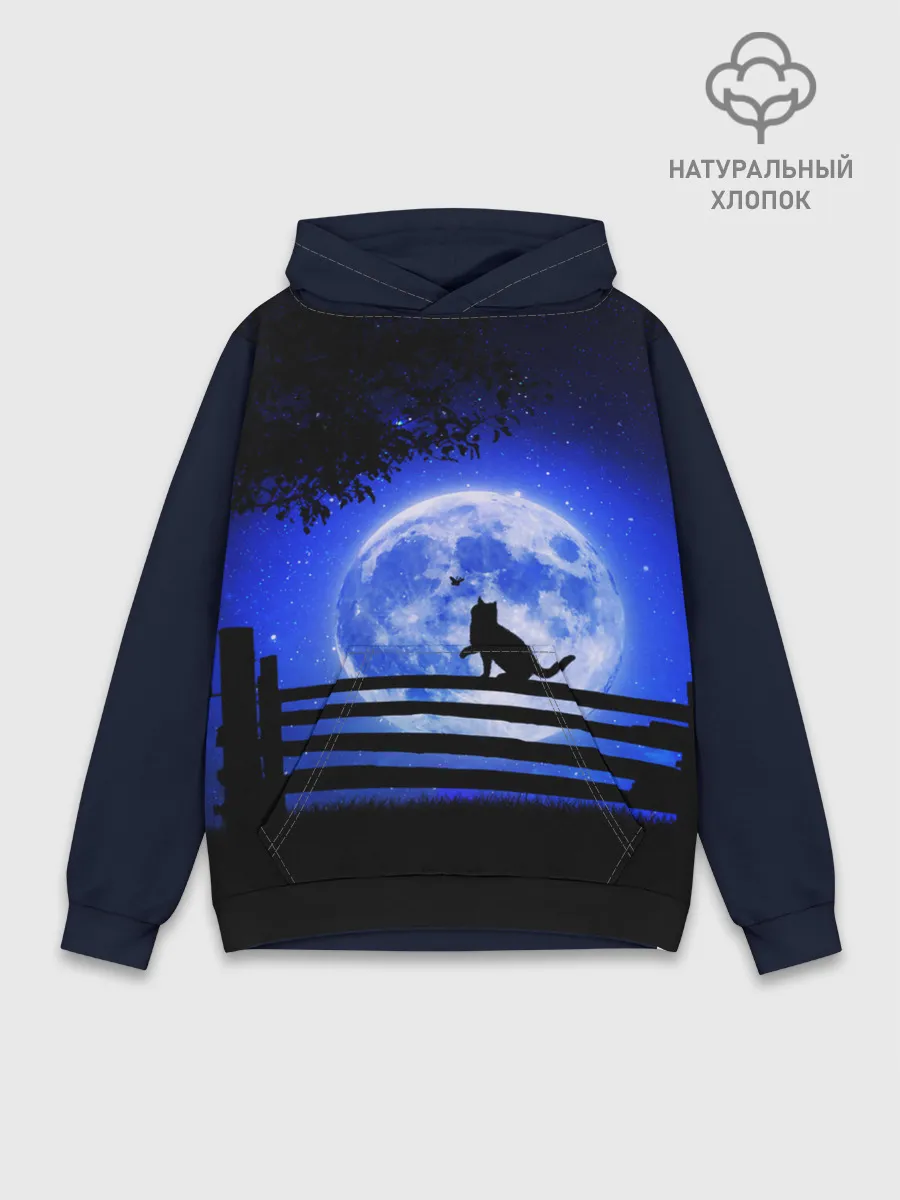 Худи мужской база хлопок / КОТИК