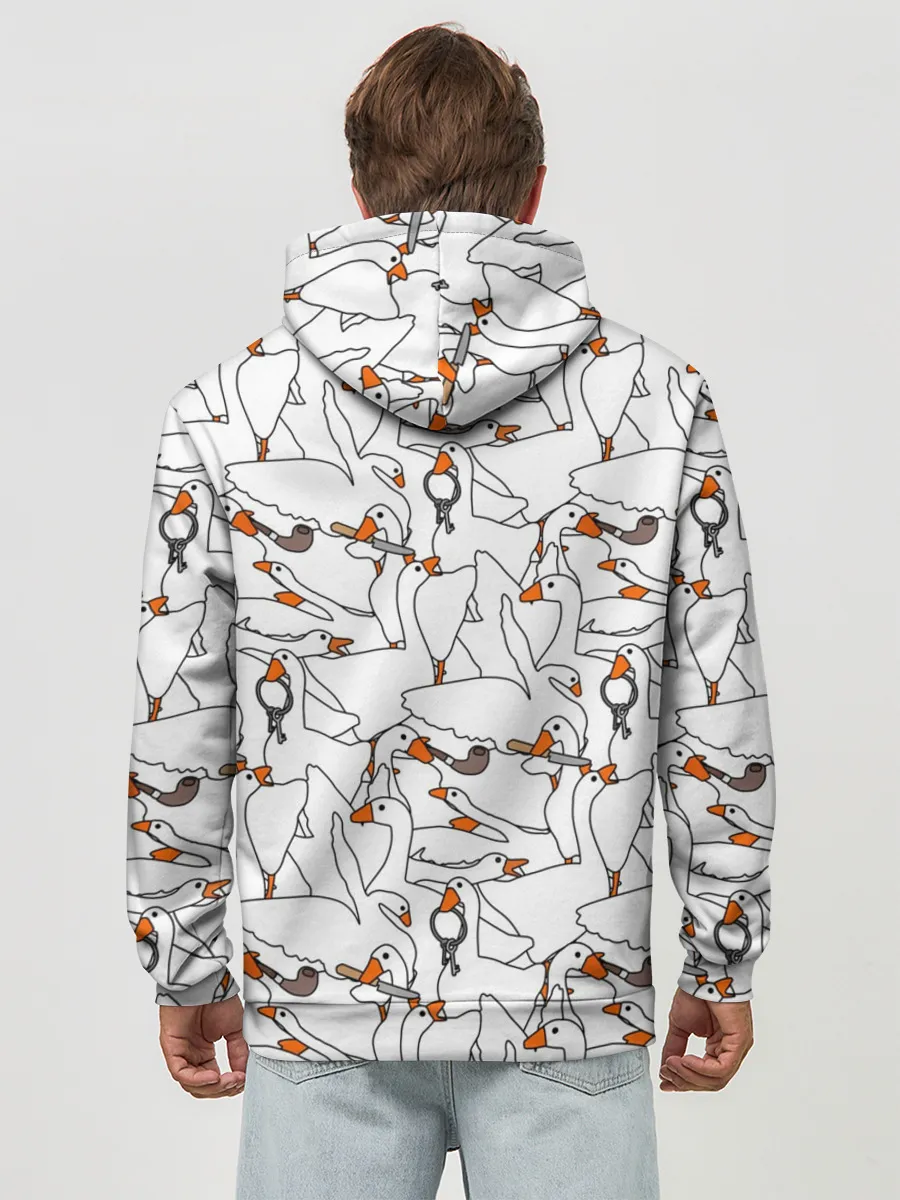 Худи мужской база хлопок / Злой гусь