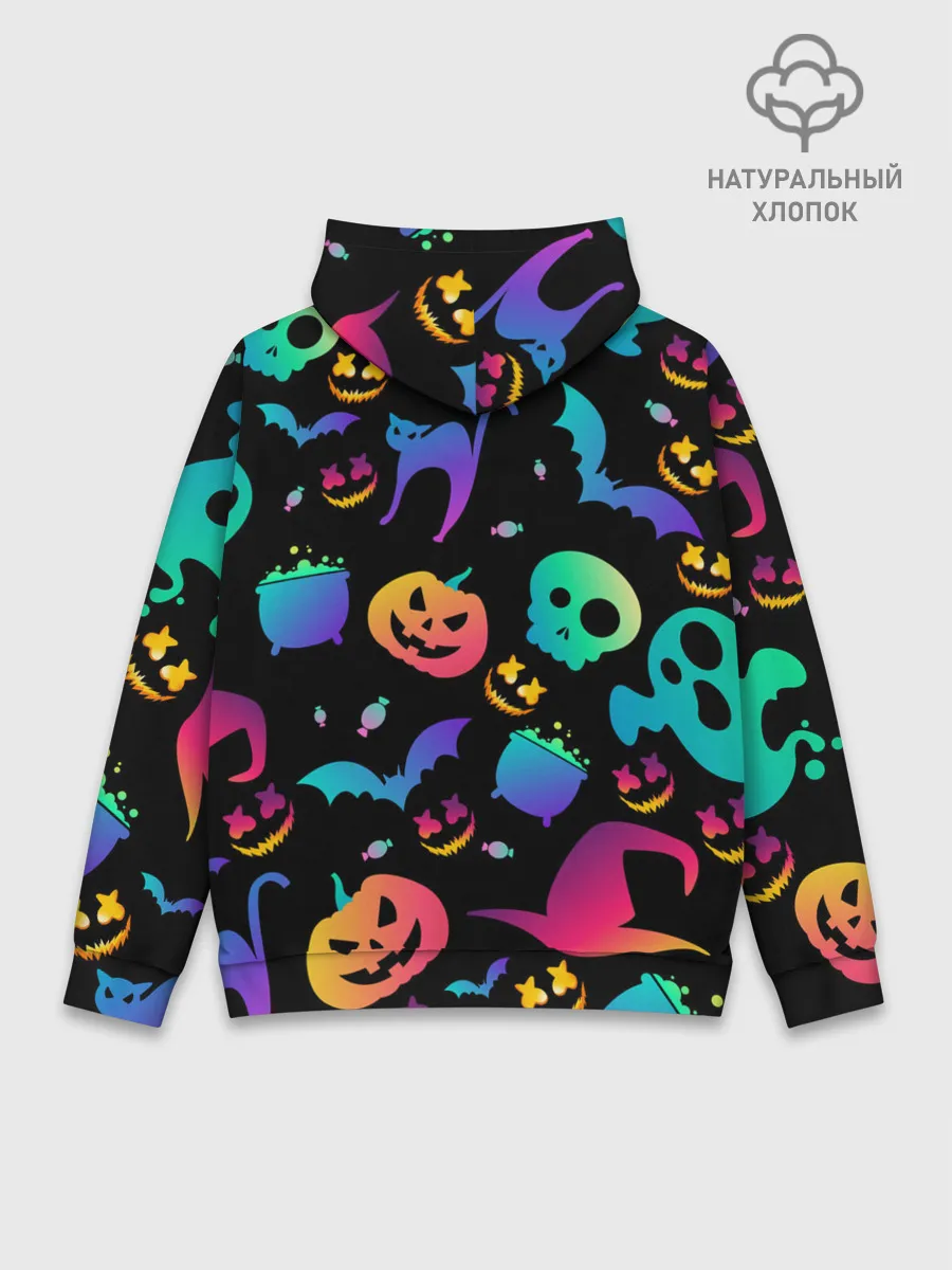 Худи мужской база хлопок / MARSHMELLO HALLOWEEN