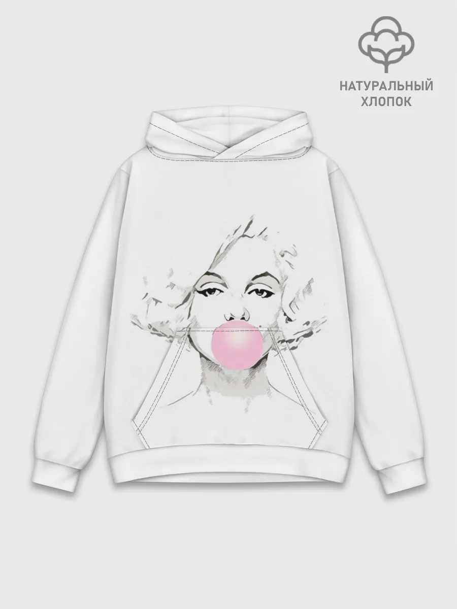 Худи мужской база хлопок / Мэрилин Монро