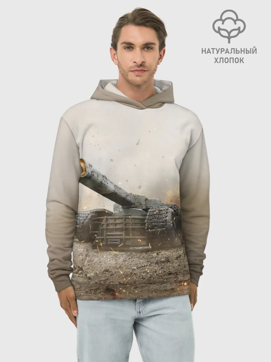 Худи мужской база хлопок / Танки
