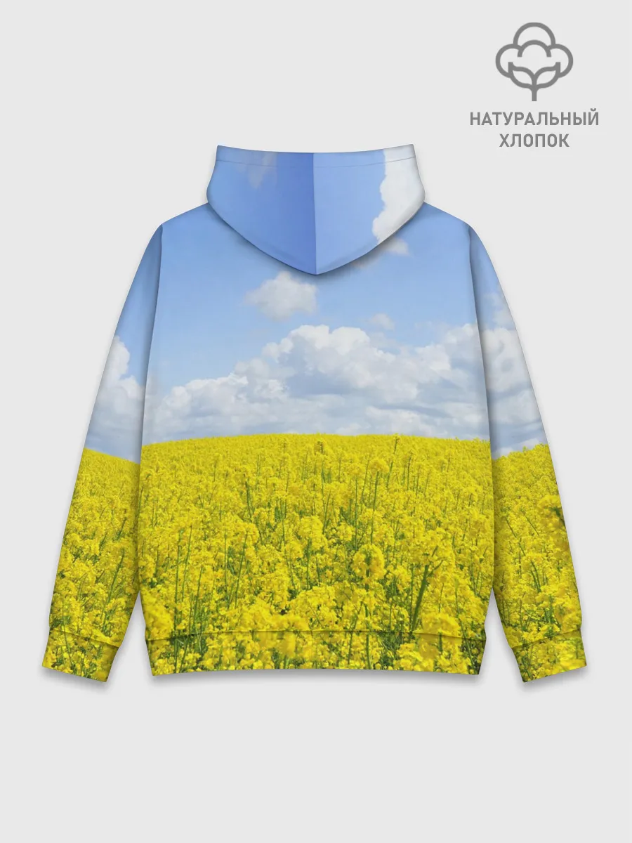 Худи мужской база хлопок / Рапсовое поле
