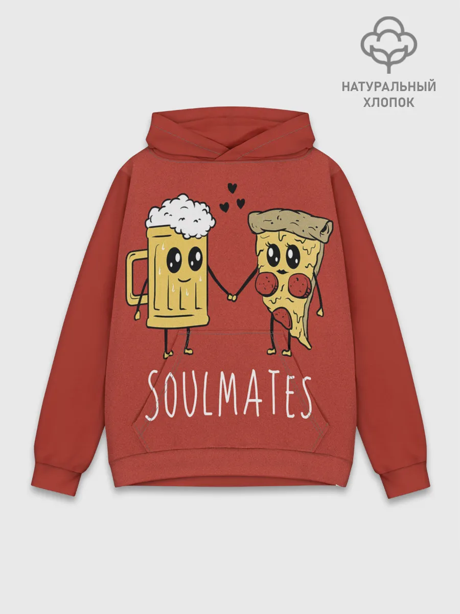 Худи мужской база хлопок / Beer