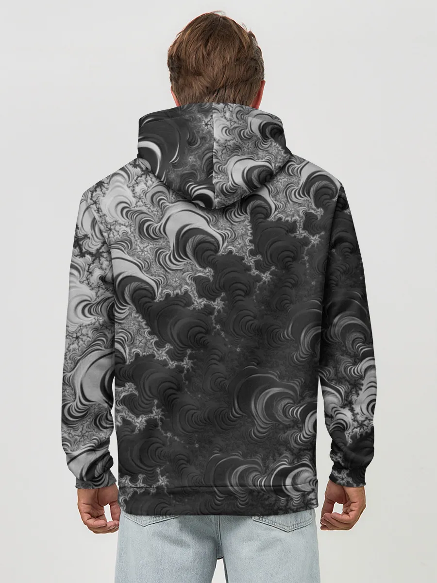 Худи мужской база хлопок / Абстракция