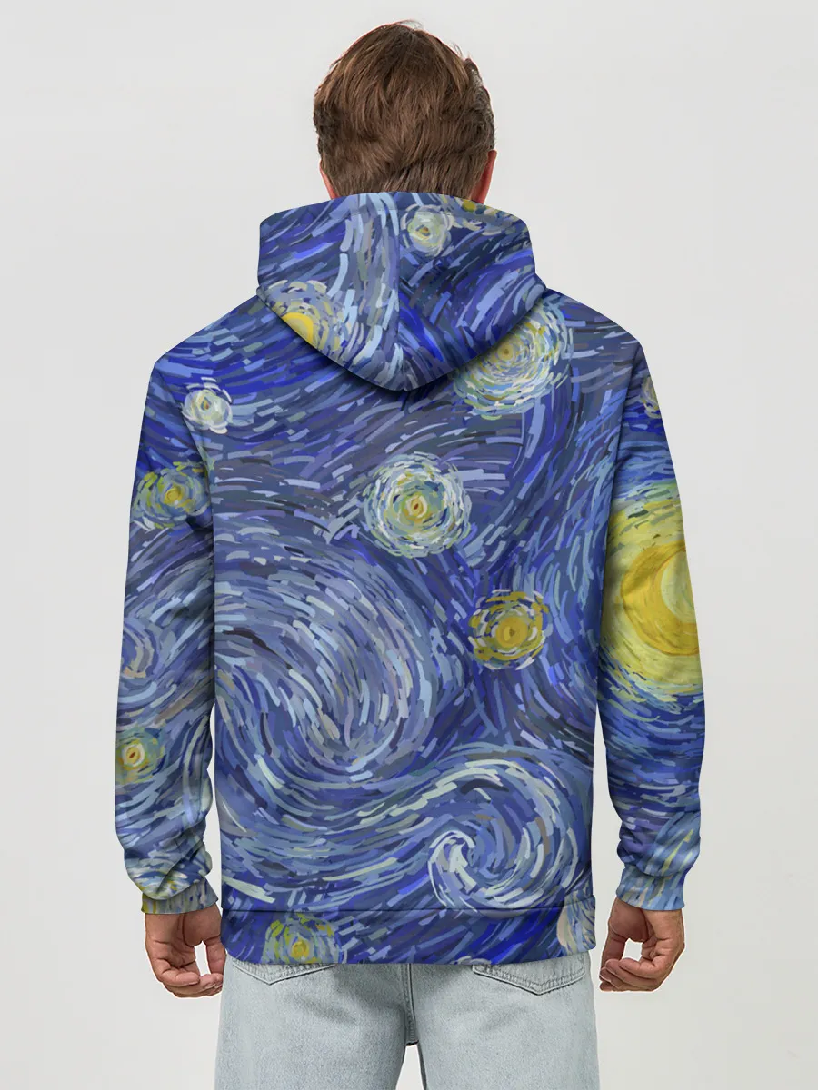 Худи мужской база хлопок / Полотно ван Гога