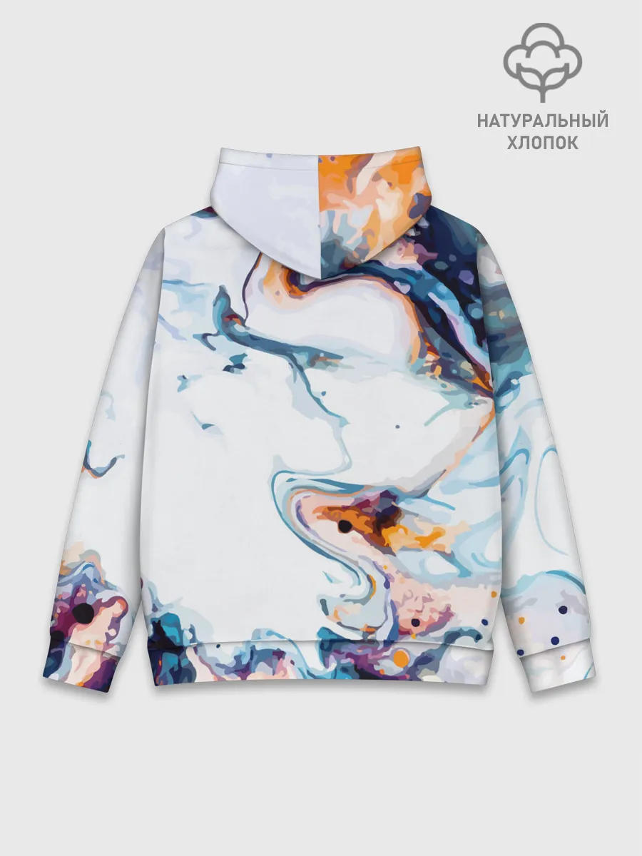 Худи мужской база хлопок / Брызги красок