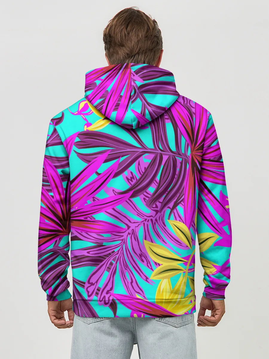 Худи мужской база хлопок / ТРОПИЧЕСКИЙ