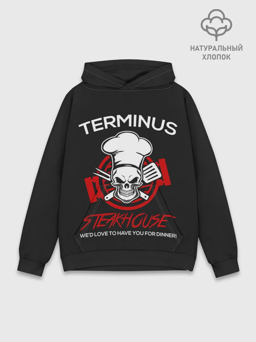 Худи мужской база хлопок / The Walking Dead