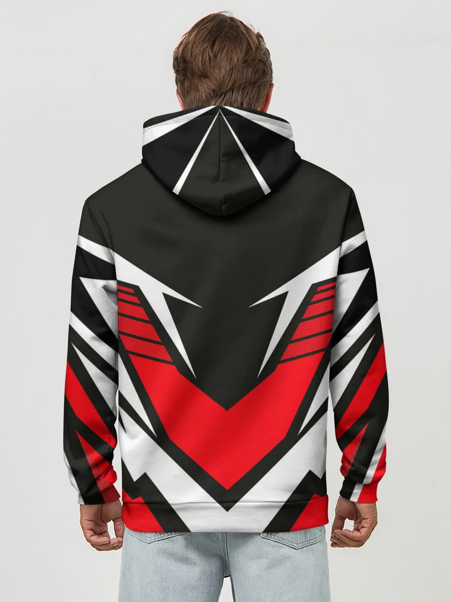 Худи мужской база хлопок / Sports geometry 4