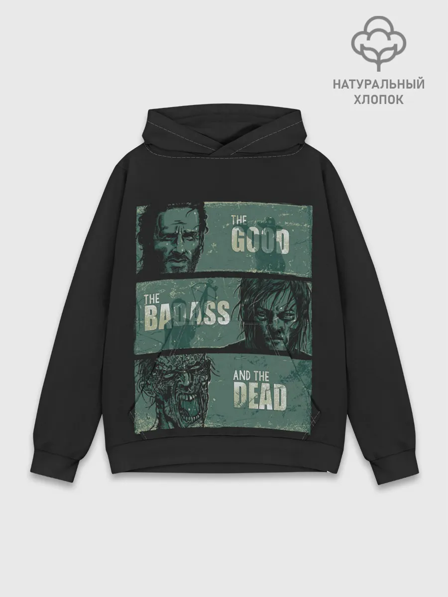 Худи мужской база хлопок / The Walking Dead