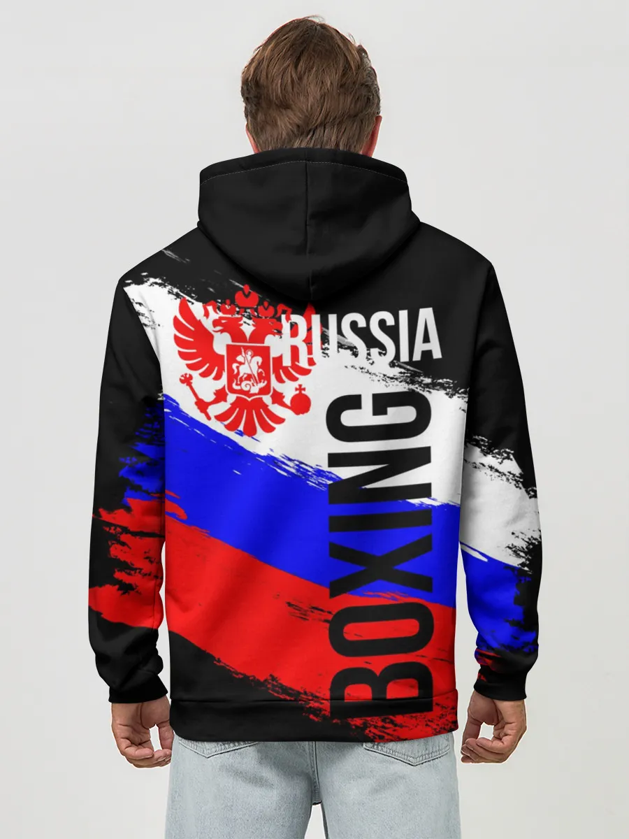 Худи мужской база хлопок / Boxing Russia Team