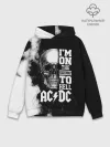 Худи мужской база хлопок / AC/DC