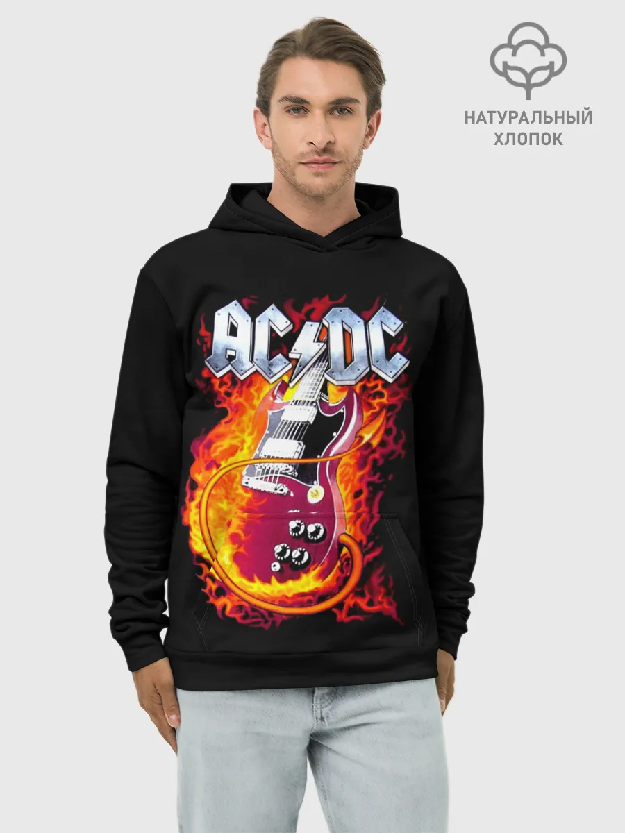 Худи мужской база хлопок / AC/DC