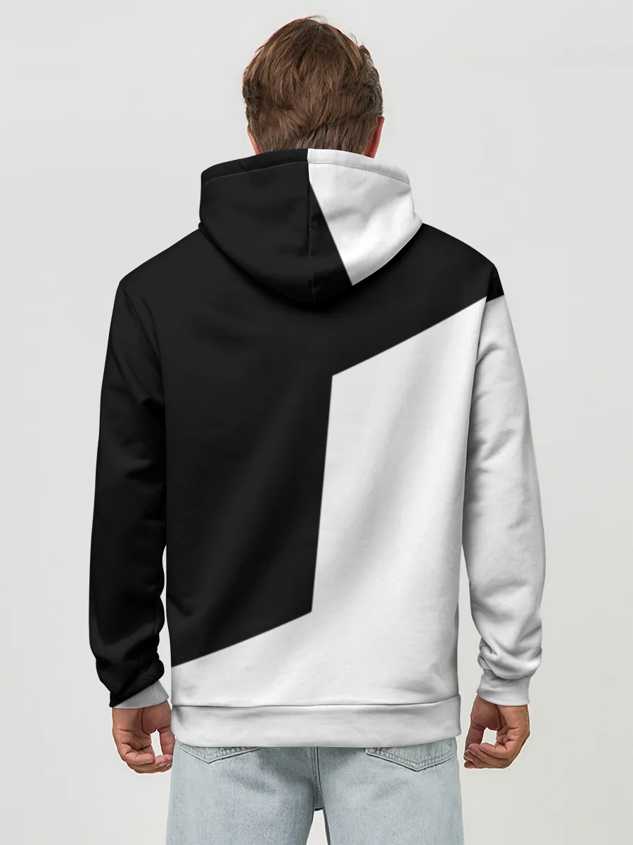 Худи мужской база хлопок / Инь - янь