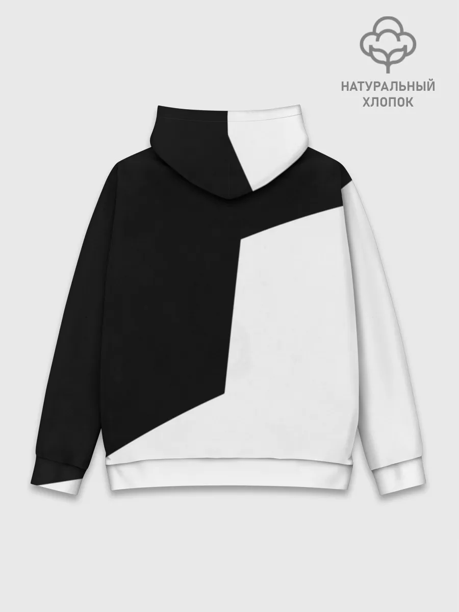 Худи мужской база хлопок / Инь - янь