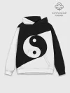 Худи мужской база хлопок / Инь - янь