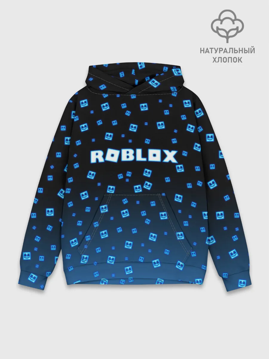 Худи мужской база хлопок / Roblox X Marshmello