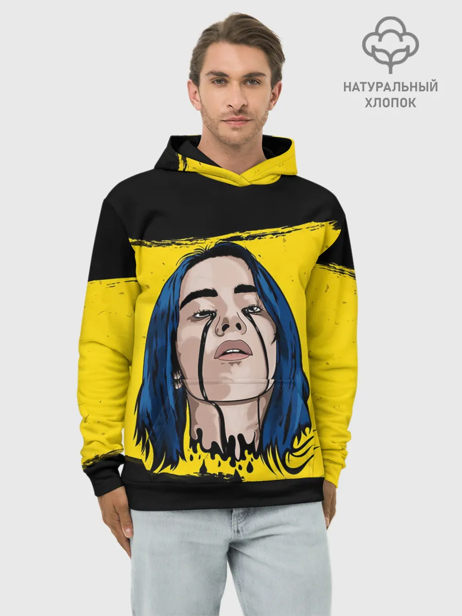 Худи мужской база хлопок / BILLIE EILISH