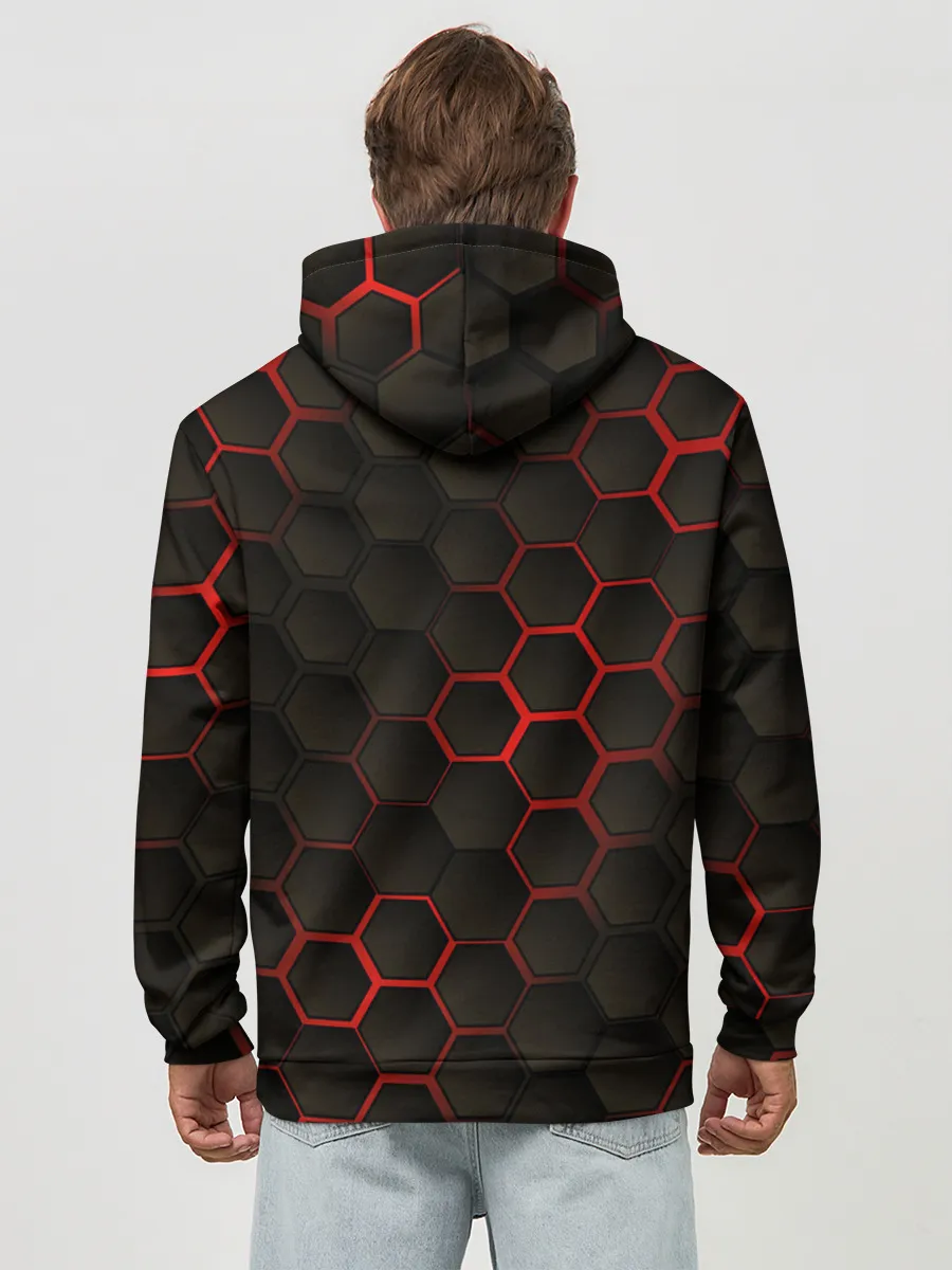 Худи мужской база хлопок / 3D СОТЫ